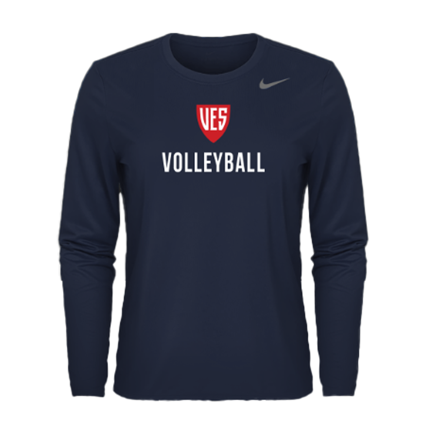 Women's Navy Nike Long Sleeve Tee - Volleyball
