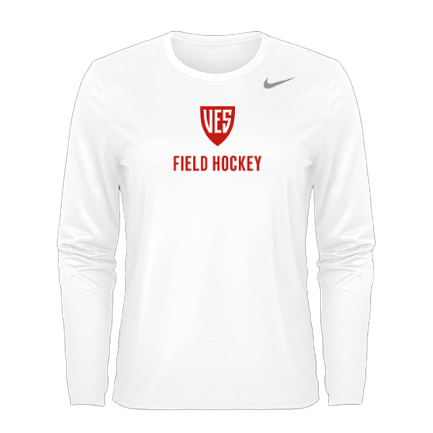 Women's White Nike Long Sleeve Tee - Field Hockey