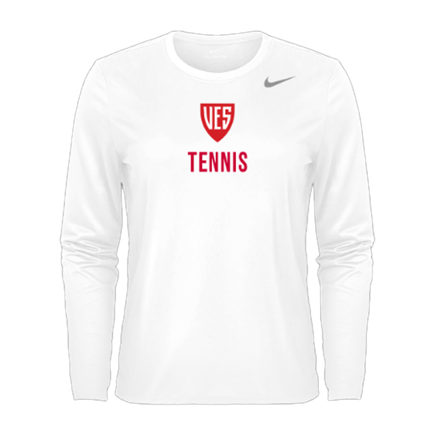 Women's White Nike Long Sleeve Tee - Tennis