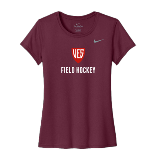 Women's Deep Garnet Nike Short Sleeve Tee - Field Hockey