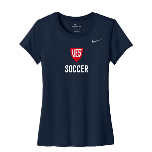 Women's Navy Nike Short Sleeve Tee - Soccer