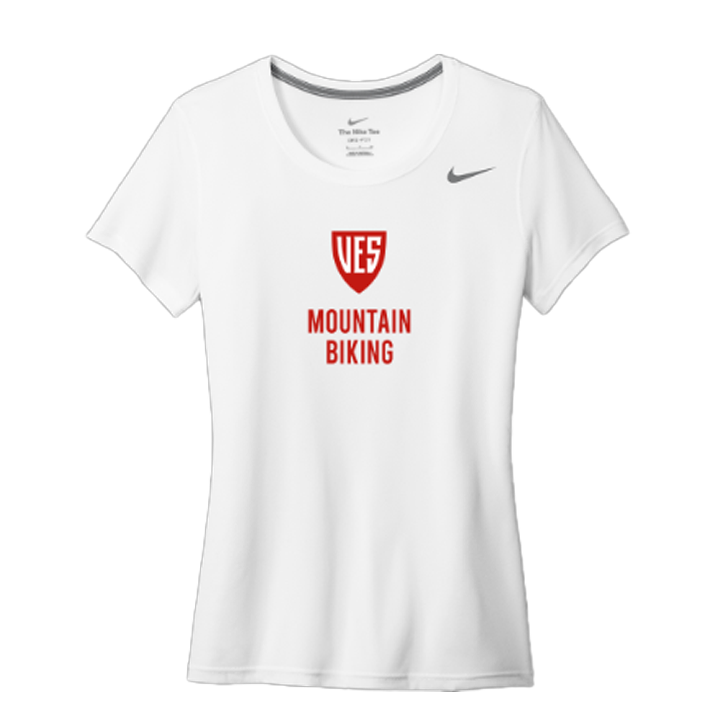 Women's White Nike Short Sleeve Tee - Mountain Biking