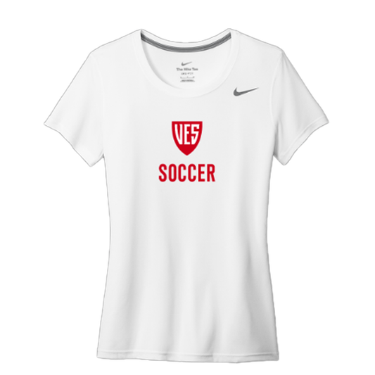 Women's White Nike Short Sleeve Tee - Soccer