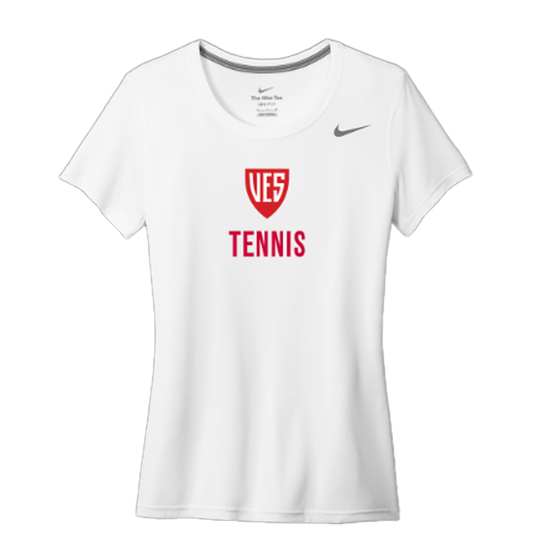 Women's White Nike Short Sleeve Tee - Tennis