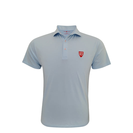 Horn Legend Classic Striped Polo - Serenity/White