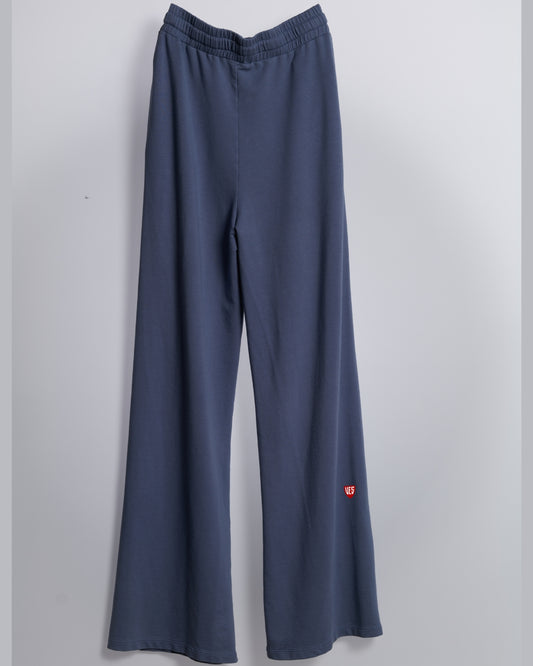 Terry Wide Leg Pant - Lake