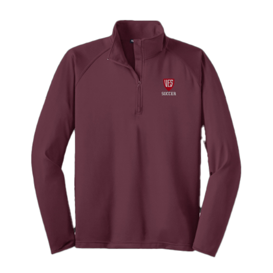 Men's Deep Garnet Sport-Tek 1/4 Zip - Soccer