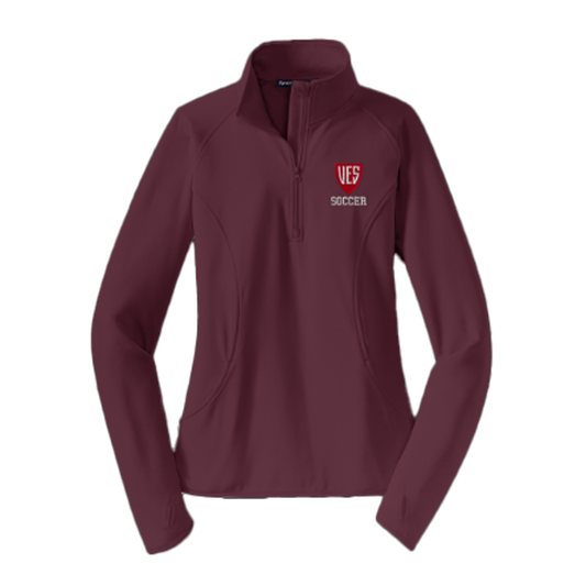 Women's Deep Garnet Sport-Tek 1/4 Zip - Soccer