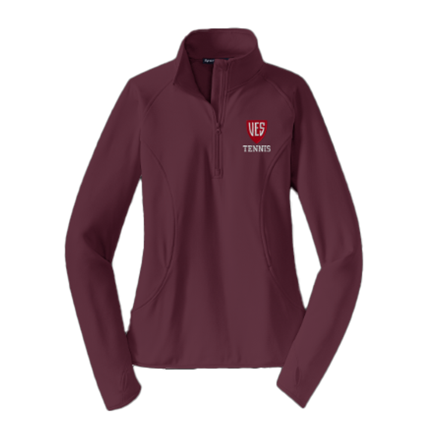 Women's Deep Garnet Sport-Tek 1/4 Zip - Tennis