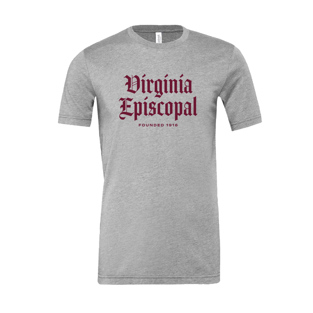 Jersey Bella + Canvas T-Shirt with Deep Garnet