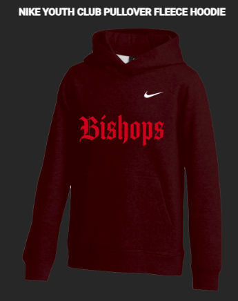*Youth* Nike Club Pullover Fleece Hoodie - Deep Garnet